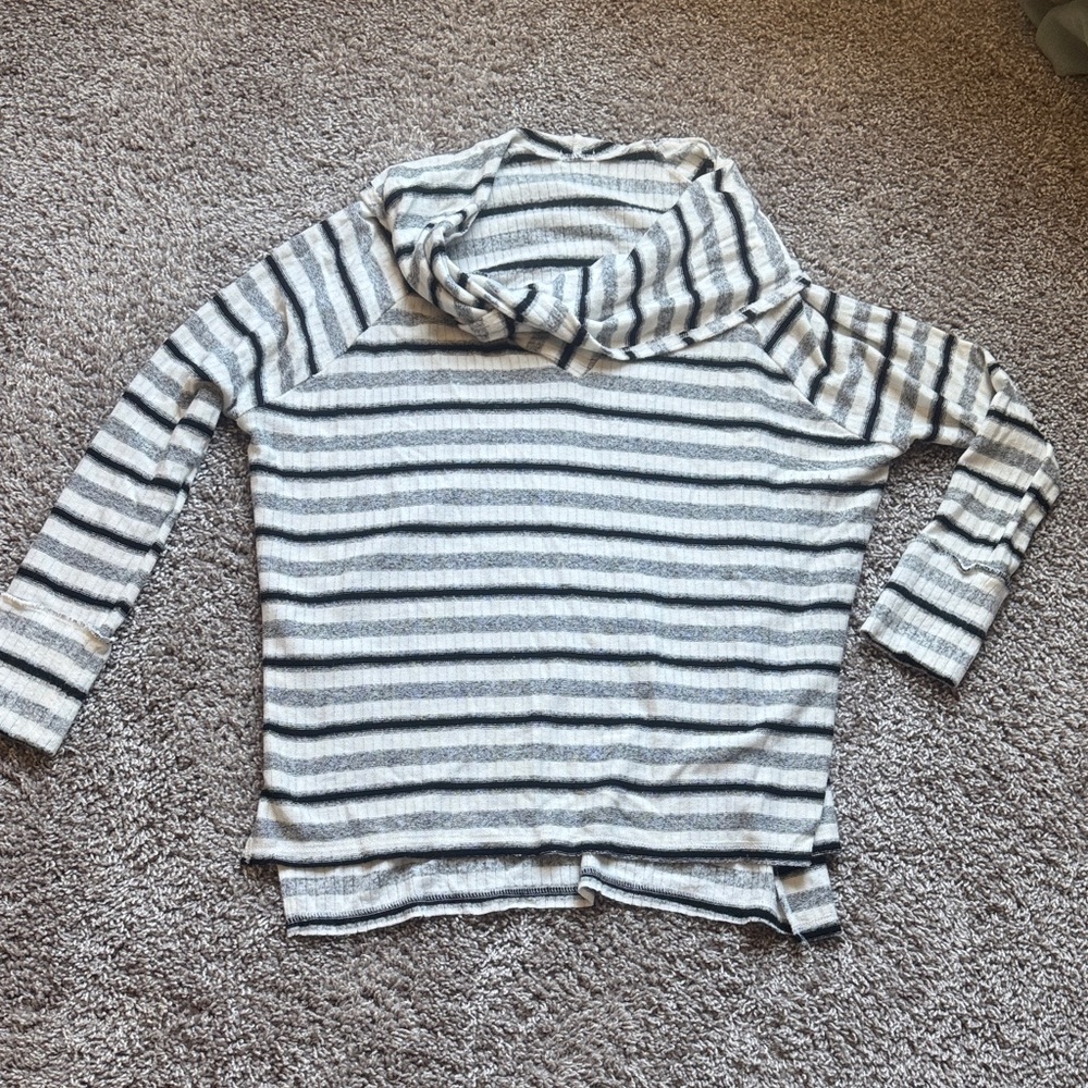 BKE Striped Cowl Neck Sweater - Size S - NWT